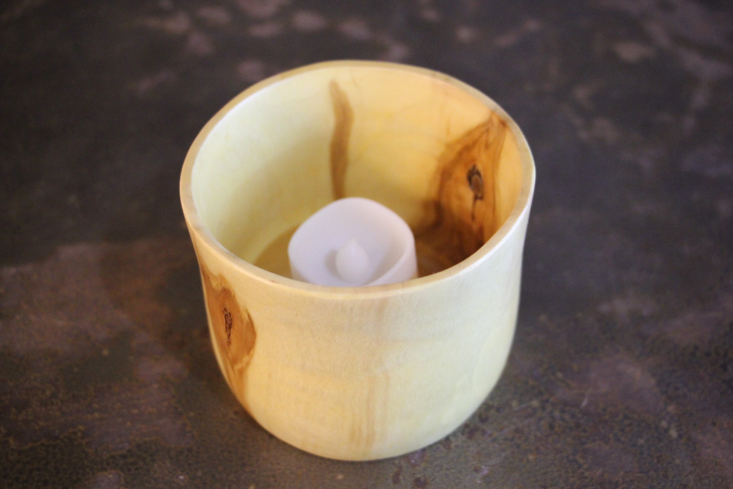Wooden Candle Votive